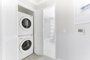 Laundry in unit at Domain San Diego